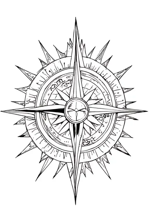Sun Moon Star Compass