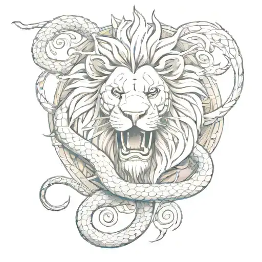 Snake And Lion Sign