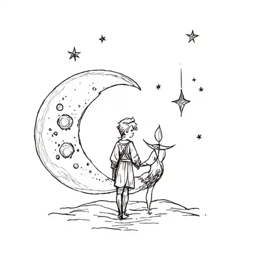 The Little Prince And The Moon