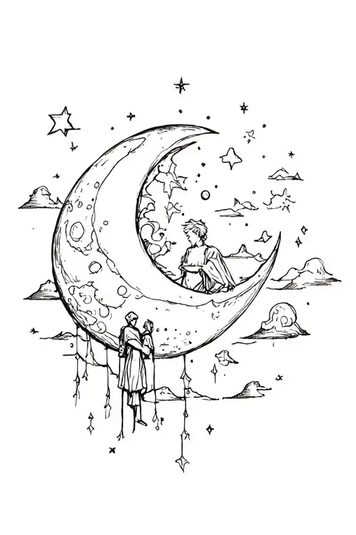The Moon And The Little Prince