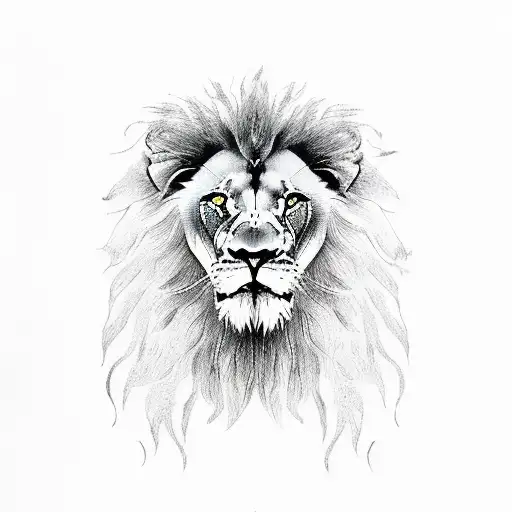 Lion With Prayer Hands