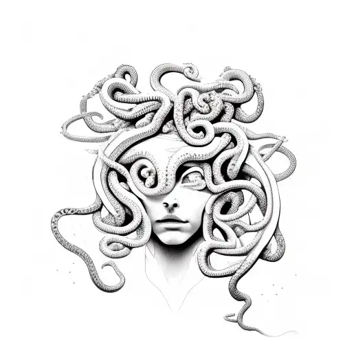 Medusa Lots Of Snakes