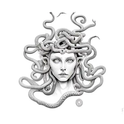 Medusa Lots Of Snakes