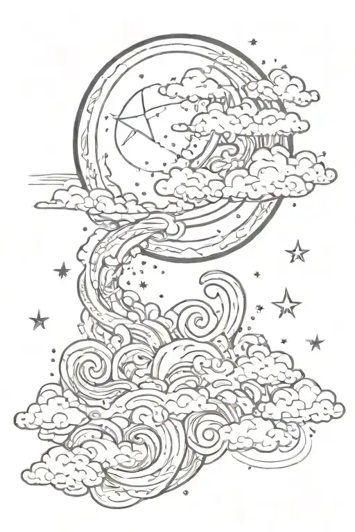 Moon Star Cloud
