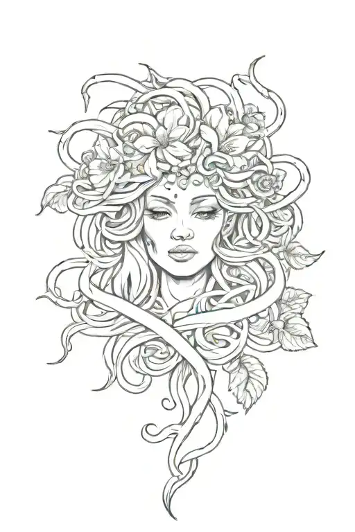 Medusa And Flower