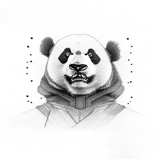 Aggressive Looking Panda