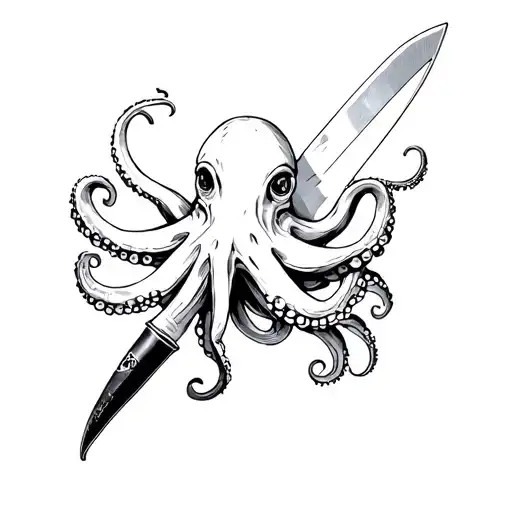Octopus And Knife