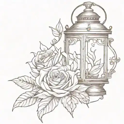 A Little Lantern That Burn A Rose