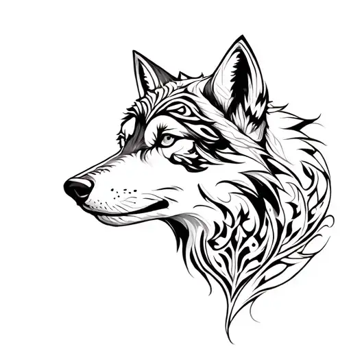 Tribal Wolf