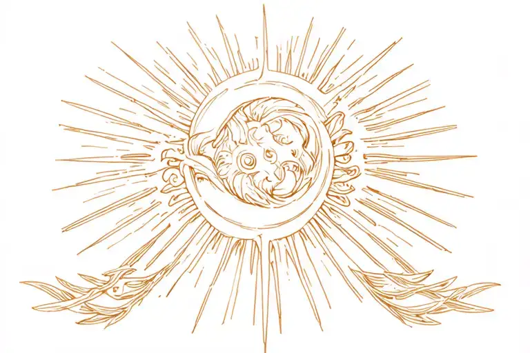 Ornemental With Sun Rays