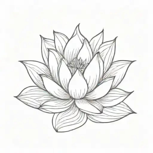 Simple Lotus Flower