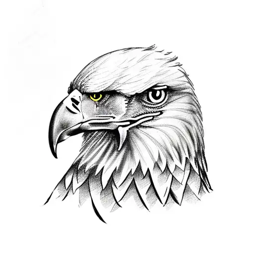 Eagle With Flag