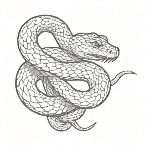 A Snake Slithering