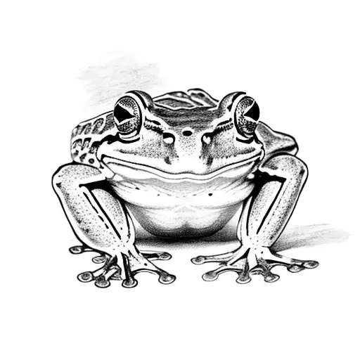 Frog Standing Like Human