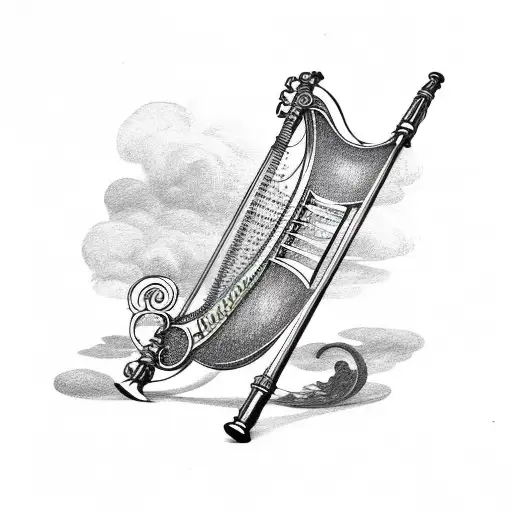 Steampunk Irish Harp