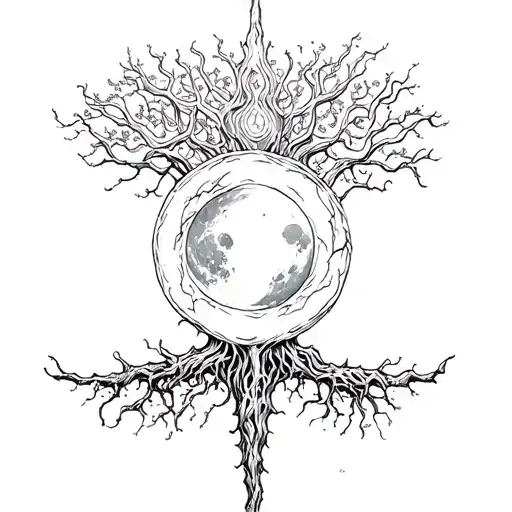 Moon Yggsdrasil Sun