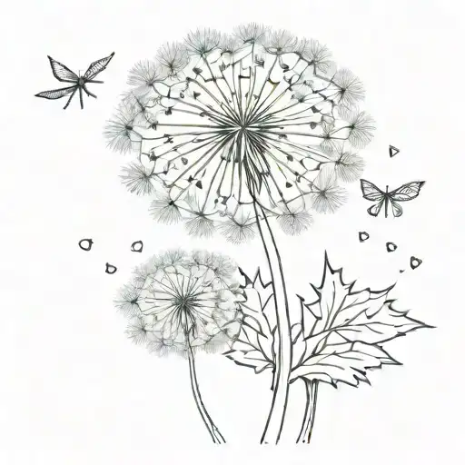Beautiful Dandelion Postage Stamp
