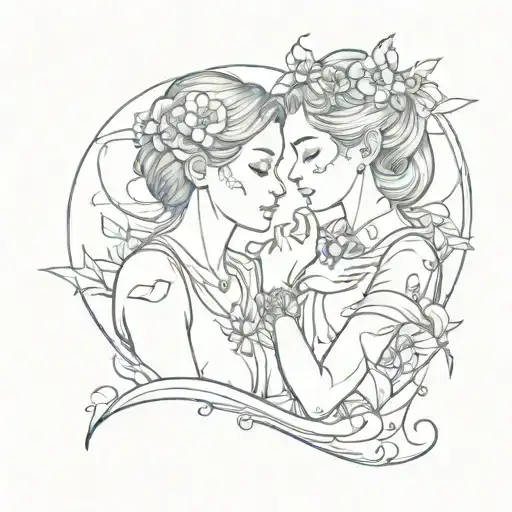 Couple Tattoo For Best Friends