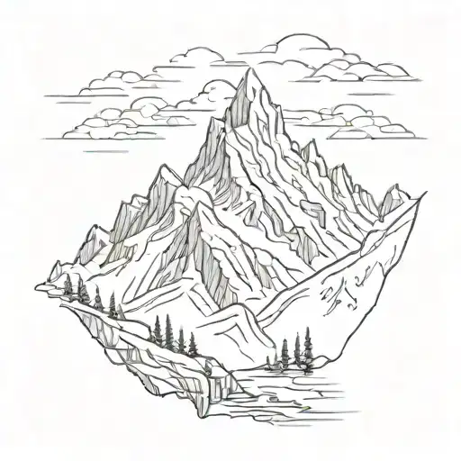 Snowy Mountain Peak