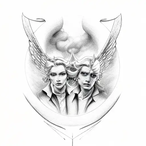 Angel And Devil In One Person