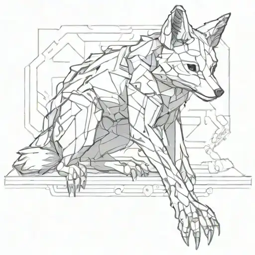 The Biomechanical Fox Full Body Sit Alone Im No Hero