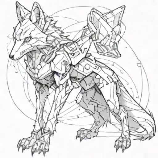 The Biomechanical Fox Full Body Sit Alone Im No Hero