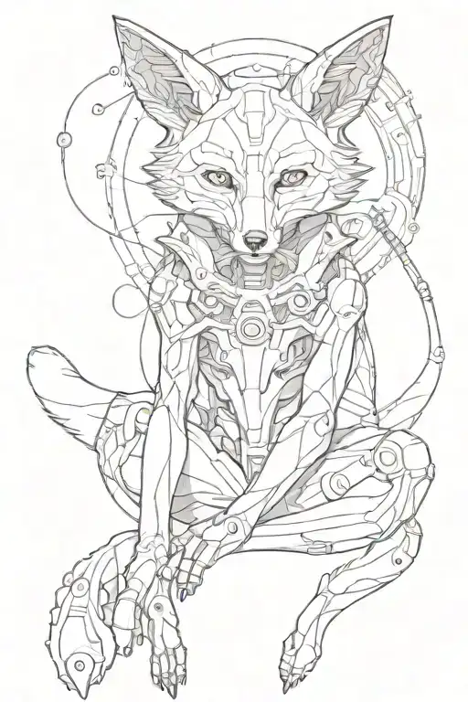 The Biomechanical Fox Full Body Sit Alone Im