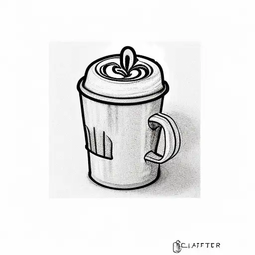 A Barista Pouring Latte Art Onto A Plant