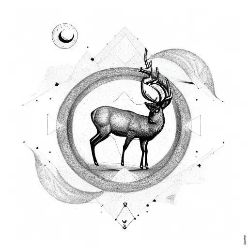 Aries Star Alignment Moon And Deer