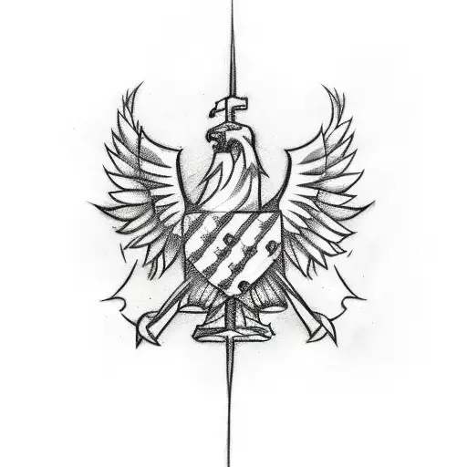 A Sketch-style Tattoo Of Limburg's Flag Intertwined With A Heartfelt Message For My Daughter