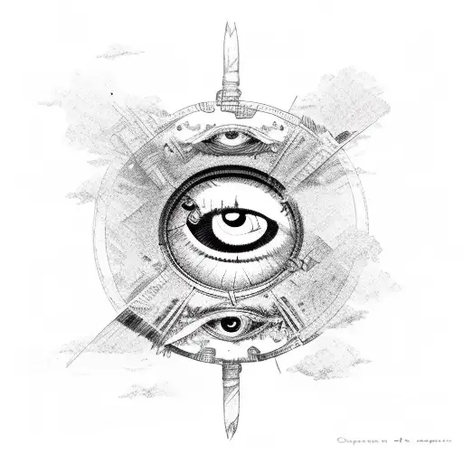 Flying Hawk Holding An Eyeball