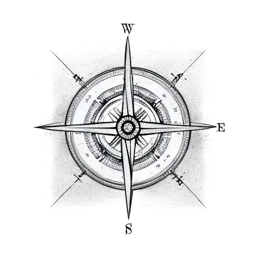 Family Compass With Sword