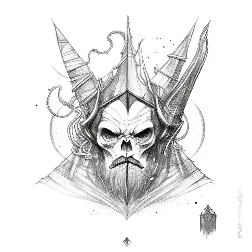 Dark Fantasy Wizard Upper Body