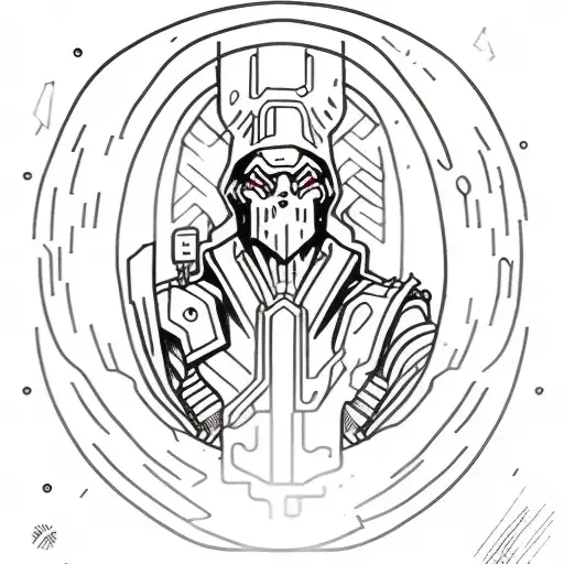 Dark Fantasy Wizard Upper Body With Electric Powers