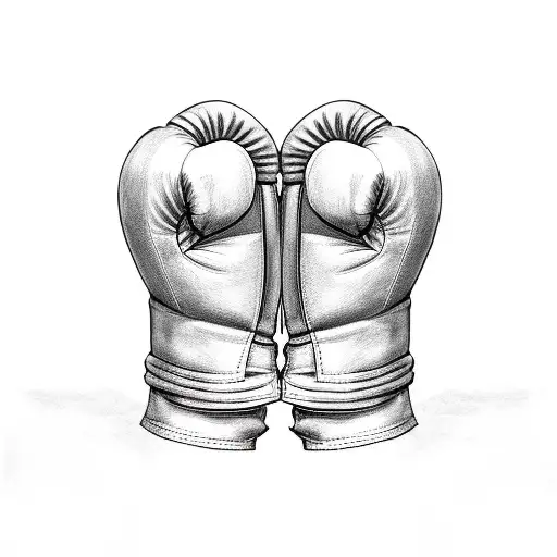 Angel Holding Boxing Gloves