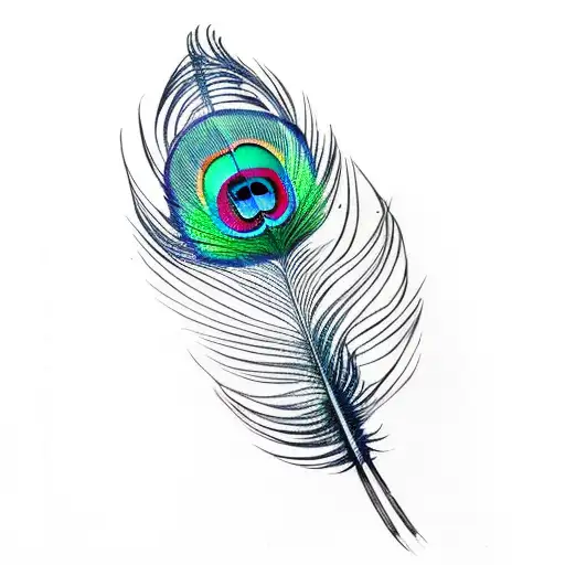 Peacock Feather Dragonfly Butterfly