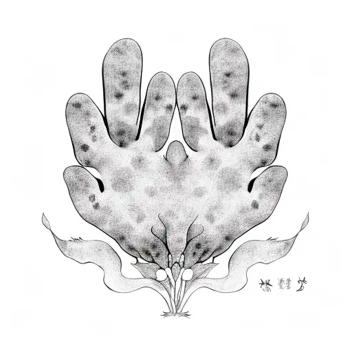 2 Dog Paws With Flowers