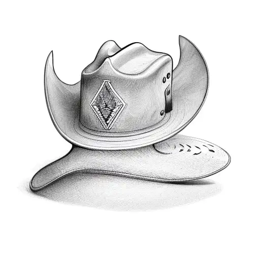 Wood Tick Wearing A Cowboy Hat