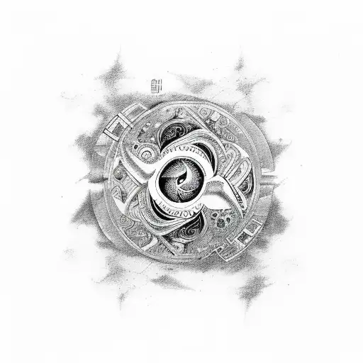 Incorporate Elements Of Baile Urbano With The Ying Yang Symbol