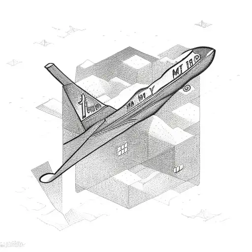 Infinity Mountain With A Plane