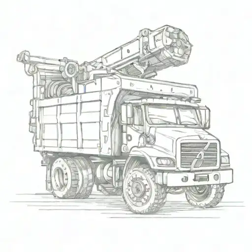 Dump Truck And Tools