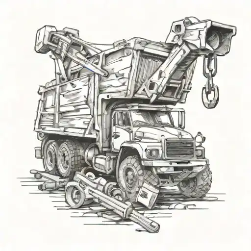 Dump Truck And Tools