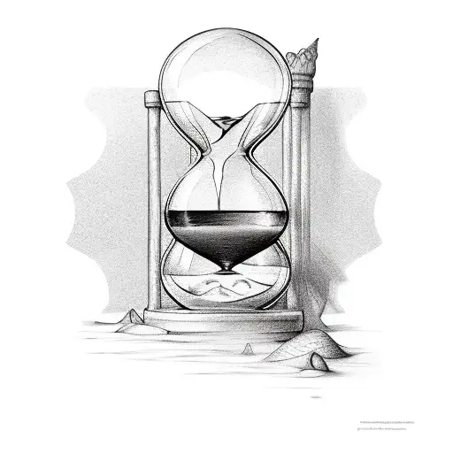Hourglass With Sand Steps