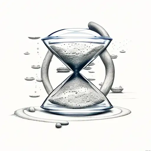 Hourglass With Sand Steps