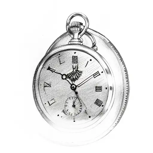 Half Pocket Watch Half Crow