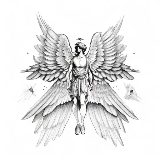 Icarus With Wings Spread