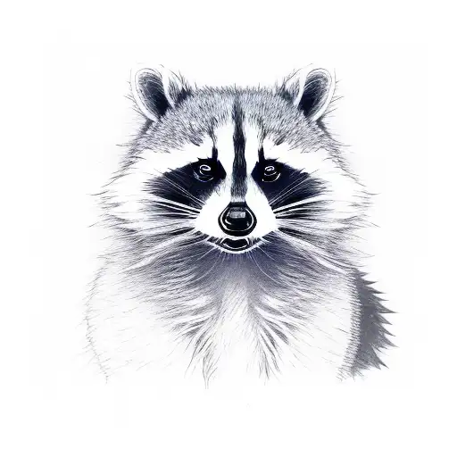 Raccoon With Emo Hair