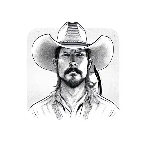 Cowboy Hat And Sword