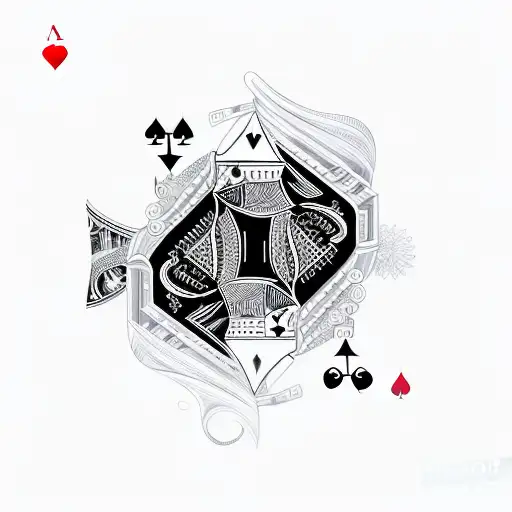 Abstract Gambling Your Life With Playing Cards