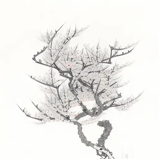 Katana With Cherry Blossoms